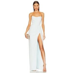 Katie May Pamela Gown in Celestial Blue Size Medium Strapless‎ Dress NEW
